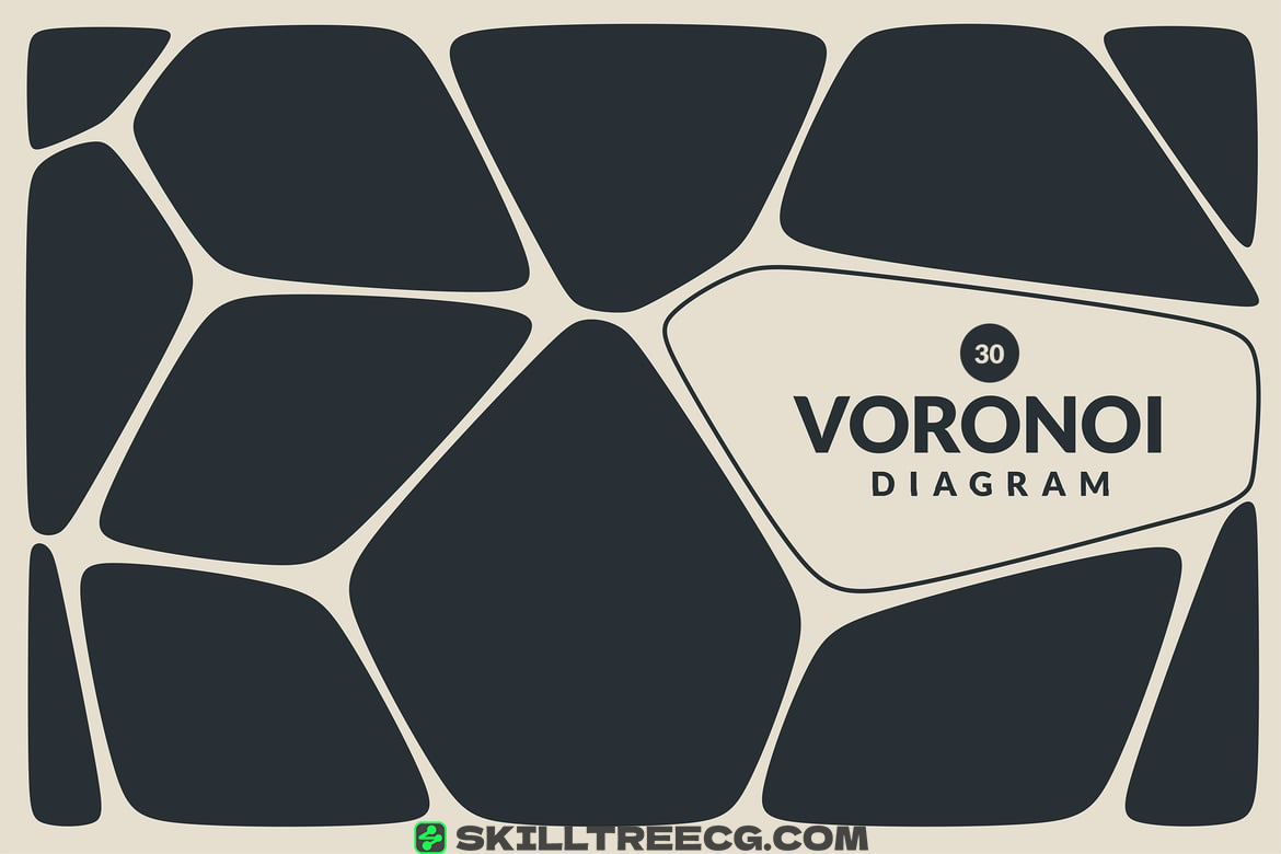 Voronoi Diagram Vector Backgrounds（323232）-技能树